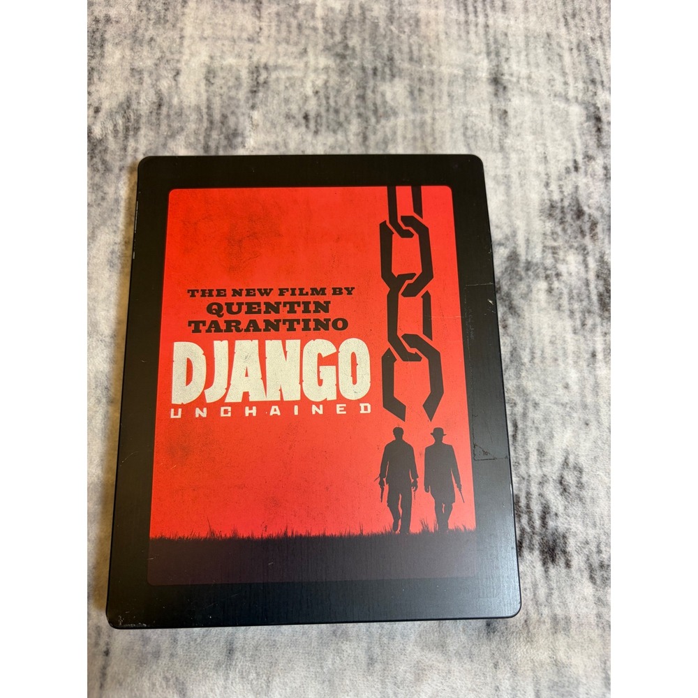 Django Unchained Blu-ray SteelBook Quentin Tarantino Bonus Disc Red Black Case